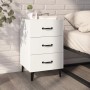 White engineered wood bedside table 40x40x66 cm by vidaXL, Nightstands - Ref: Foro24-812087, Price: 76,17 €, Discount: %