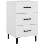 White engineered wood bedside table 40x40x66 cm by vidaXL, Nightstands - Ref: Foro24-812087, Price: 76,17 €, Discount: %