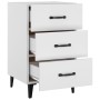 White engineered wood bedside table 40x40x66 cm by vidaXL, Nightstands - Ref: Foro24-812087, Price: 76,17 €, Discount: %