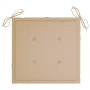 Sillas de comedor 8 unidades madera de teca con cojines beige de vidaXL, Sillas de jardín - Ref: Foro24-3072976, Precio: 789,...