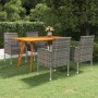 Juego de comedor de jardín 5 piezas gris antracita de vidaXL, Conjuntos de jardín - Ref: Foro24-3072161, Precio: 516,17 €, De...