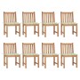 Garden chairs 8 units teak wood with cushions by vidaXL, Garden chairs - Ref: Foro24-3073154, Price: 835,88 €, Discount: %