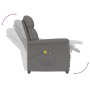 Sillón de masaje eléctrico piel de ante sintético gris oscuro de vidaXL, Sillones de masaje eléctricos - Ref: Foro24-3073593,...