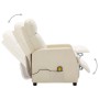 Cream synthetic leather electric massage chair by vidaXL, Electric massage chairs - Ref: Foro24-3073742, Price: 180,99 €, Dis...