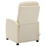 Sillón de masaje eléctrico cuero sintético crema de vidaXL, Sillones de masaje eléctricos - Ref: Foro24-3073742, Precio: 180,...