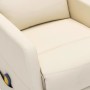 Sillón de masaje eléctrico cuero sintético crema de vidaXL, Sillones de masaje eléctricos - Ref: Foro24-3073742, Precio: 180,...