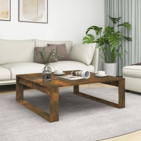 Smoked oak plywood coffee table 100x100x35 cm by vidaXL, Coffee table - Ref: Foro24-815999, Price: 69,74 €, Discount: %