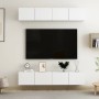 TV furniture 4 pcs white plywood 80x30x30 cm by vidaXL, TV Furniture - Ref: Foro24-3074451, Price: 155,12 €, Discount: %