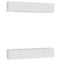 TV furniture 4 pcs white plywood 80x30x30 cm by vidaXL, TV Furniture - Ref: Foro24-3074451, Price: 155,12 €, Discount: %