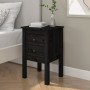 Mesita de noche madera maciza de pino negro 40x35x61,5 cm de vidaXL, Mesitas de noche - Ref: Foro24-813697, Precio: 43,73 €, ...