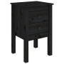 Mesita de noche madera maciza de pino negro 40x35x61,5 cm de vidaXL, Mesitas de noche - Ref: Foro24-813697, Precio: 43,73 €, ...