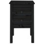 Mesita de noche madera maciza de pino negro 40x35x61,5 cm de vidaXL, Mesitas de noche - Ref: Foro24-813697, Precio: 43,73 €, ...