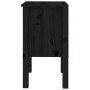 Mesita de noche madera maciza de pino negro 40x35x61,5 cm de vidaXL, Mesitas de noche - Ref: Foro24-813697, Precio: 43,73 €, ...