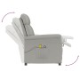 Sillón de masaje eléctrico piel de ante sintético gris claro de vidaXL, Sillones de masaje eléctricos - Ref: Foro24-3073592, ...