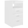 Glossy white engineered wood desk 140x50x76 cm by vidaXL, Desks - Ref: Foro24-3054786, Price: 196,25 €, Discount: %