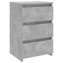 Concrete gray plywood bedside table 40x35x62.5cm by vidaXL, Nightstands - Ref: Foro24-806219, Price: 64,25 €, Discount: %