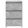 Concrete gray plywood bedside table 40x35x62.5cm by vidaXL, Nightstands - Ref: Foro24-806219, Price: 64,25 €, Discount: %