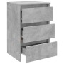 Concrete gray plywood bedside table 40x35x62.5cm by vidaXL, Nightstands - Ref: Foro24-806219, Price: 64,25 €, Discount: %