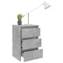 Concrete gray plywood bedside table 40x35x62.5cm by vidaXL, Nightstands - Ref: Foro24-806219, Price: 64,25 €, Discount: %