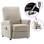 Cream fabric electric massage chair by vidaXL, Electric massage chairs - Ref: Foro24-3073708, Price: 284,13 €, Discount: %