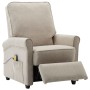 Cream fabric electric massage chair by vidaXL, Electric massage chairs - Ref: Foro24-3073708, Price: 284,13 €, Discount: %