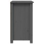 Bedside table solid gray pine wood 40x35x61.5 cm by vidaXL, Nightstands - Ref: Foro24-813703, Price: 65,97 €, Discount: %