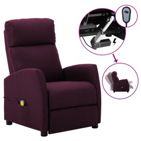 Elektrischer Massagesessel aus violettem Stoff von vidaXL, Elektrische Massagesessel - Ref: Foro24-3073653, Preis: 202,99 €, ...