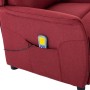 Sillón de masaje eléctrico tela rojo tinto de vidaXL, Sillones de masaje eléctricos - Ref: Foro24-3073629, Precio: 294,99 €, ...