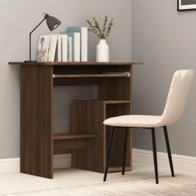 Brown oak plywood desk 80x45x74 cm by vidaXL, Desks - Ref: Foro24-815479, Price: 64,54 €, Discount: %