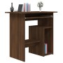 Escritorio de madera contrachapada roble marrón 80x45x74 cm de vidaXL, Escritorios - Ref: Foro24-815479, Precio: 64,54 €, Des...