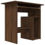 Escritorio de madera contrachapada roble marrón 80x45x74 cm de vidaXL, Escritorios - Ref: Foro24-815479, Precio: 64,54 €, Des...