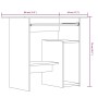 Schreibtisch aus braunem Eichensperrholz, 80x45x74 cm von vidaXL, Schreibtische - Ref: Foro24-815479, Preis: 64,54 €, Rabatt: %