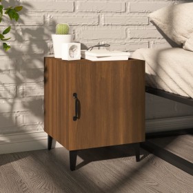 Mesita de noche madera contrachapada color roble marrón de vidaXL, Mesitas de noche - Ref: Foro24-817319, Precio: 29,31 €, De...