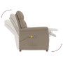 Sillón de masaje eléctrico piel de ante sintético gris taupé de vidaXL, Sillones de masaje eléctricos - Ref: Foro24-3073591, ...