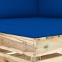 2-Sitzer-Palettensofa mit grün imprägnierten Kiefernholzkissen von vidaXL, Gartensets - Ref: Foro24-3074553, Preis: 309,93 €,...