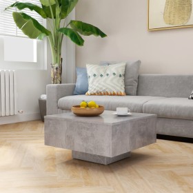 Concrete gray engineered wood coffee table 60x60x31.5 cm by vidaXL, Coffee table - Ref: Foro24-806889, Price: 51,99 €, Discou...