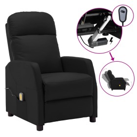 Sillón de masaje eléctrico cuero sintético negro de vidaXL, Sillones de masaje eléctricos - Ref: Foro24-3073741, Precio: 189,...