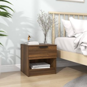 Brown oak plywood nightstand by vidaXL, Nightstands - Ref: Foro24-817049, Price: 40,43 €, Discount: %