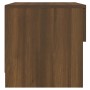 Brown oak plywood nightstand by vidaXL, Nightstands - Ref: Foro24-817049, Price: 38,89 €, Discount: %