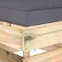 4-Sitzer-Gartensofa mit Kissen aus imprägniertem Kiefernholz von vidaXL, Gartensets - Ref: Foro24-3074603, Preis: 477,31 €, R...