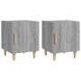 Mesitas de noche 2 uds madera contrachapada gris Sonoma de vidaXL, Mesitas de noche - Ref: Foro24-817312, Precio: 51,16 €, De...