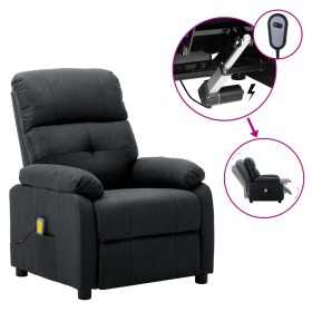 Elektrischer Massagesessel aus dunkelgrauem Stoff von vidaXL, Elektrische Massagesessel - Ref: Foro24-3073813, Preis: 249,99 ...