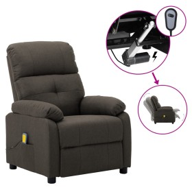 Electric massage chair taupe gray fabric by vidaXL, Electric massage chairs - Ref: Foro24-3073820, Price: 204,99 €, Discount: %