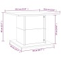 Mesa de centro madera de ingeniería blanca 55,5x55,5x40 cm de vidaXL, Mesas de centro - Ref: Foro24-810316, Precio: 35,01 €, ...