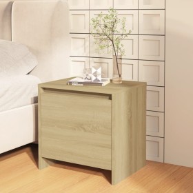 Mesita de noche madera ingeniería roble Sonoma 45x34,5x44,5 cm de vidaXL, Mesitas de noche - Ref: Foro24-809869, Precio: 38,9...