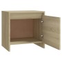 Mesita de noche madera ingeniería roble Sonoma 45x34,5x44,5 cm de vidaXL, Mesitas de noche - Ref: Foro24-809869, Precio: 38,7...