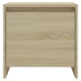 Mesita de noche madera ingeniería roble Sonoma 45x34,5x44,5 cm de vidaXL, Mesitas de noche - Ref: Foro24-809869, Precio: 38,7...