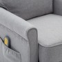 Sillón de masaje eléctrico tela gris claro de vidaXL, Sillones de masaje eléctricos - Ref: Foro24-3073709, Precio: 252,99 €, ...