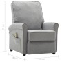 Sillón de masaje eléctrico tela gris claro de vidaXL, Sillones de masaje eléctricos - Ref: Foro24-3073709, Precio: 252,99 €, ...