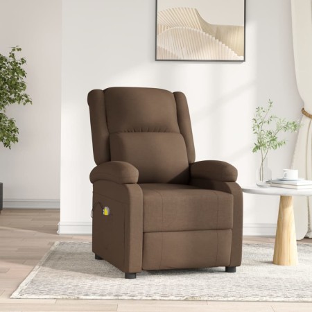 Sillón de masaje eléctrico tela marrón de vidaXL, Sillones de masaje eléctricos - Ref: Foro24-3073733, Precio: 266,99 €, Desc...